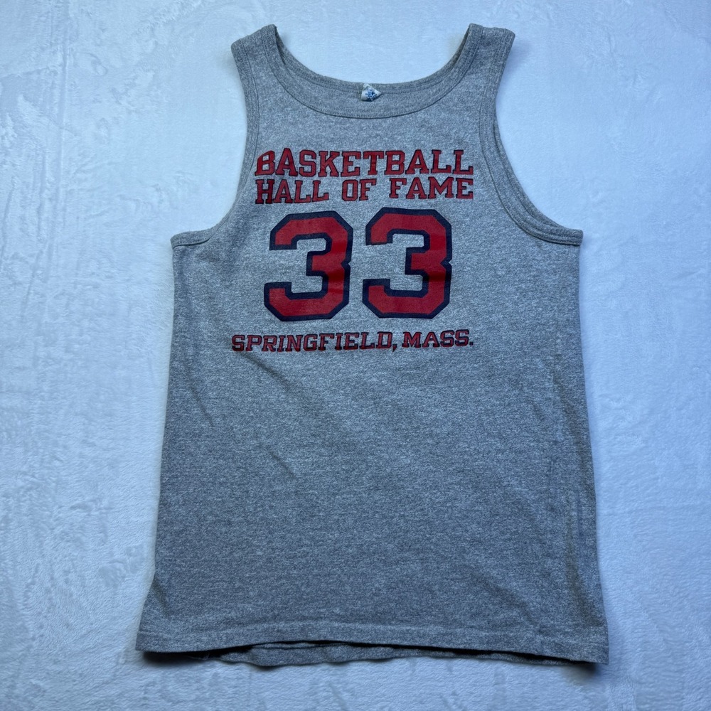 VTG Basketball Hall of Fame Springfield Mass Champion Tank Top Sz Lg USA Made 33
